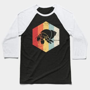 Retro Vintage Hermit Crab Icon Baseball T-Shirt